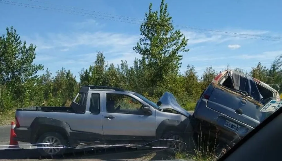Tremendo siniestro vial en Ruta Chica en "la curva de Verani"
