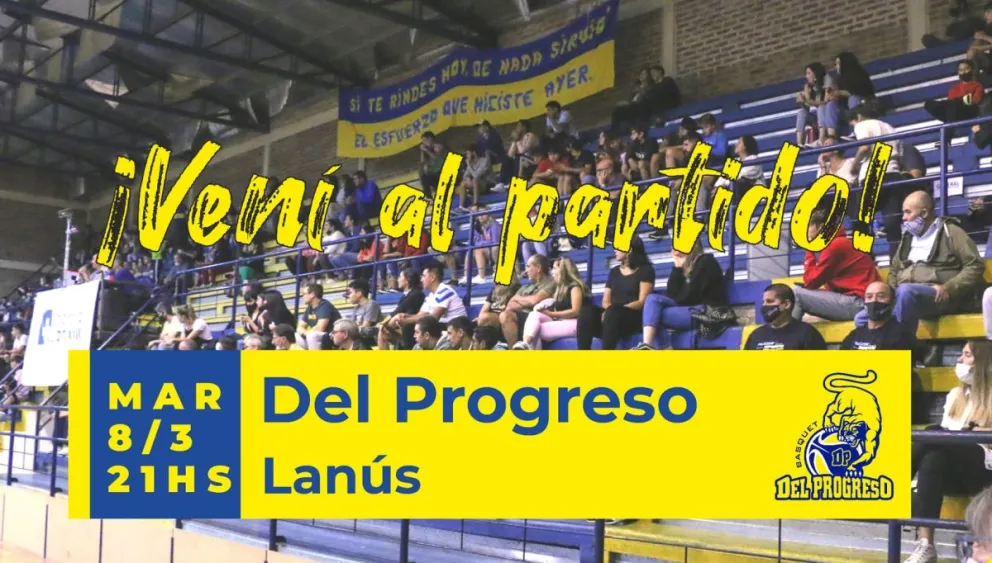 Esta noche Del Progreso busca seguir sumando victorias ante Lanús