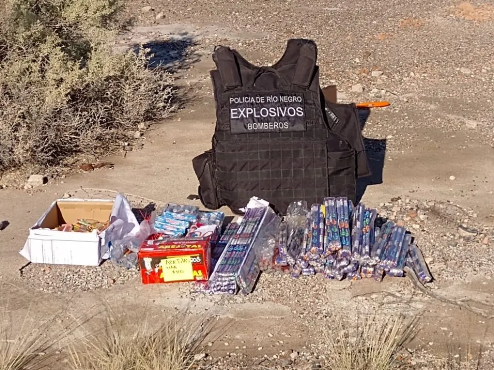 Detonaciones en la zona de bardas: Destruyeron pirotecnia secuestrada