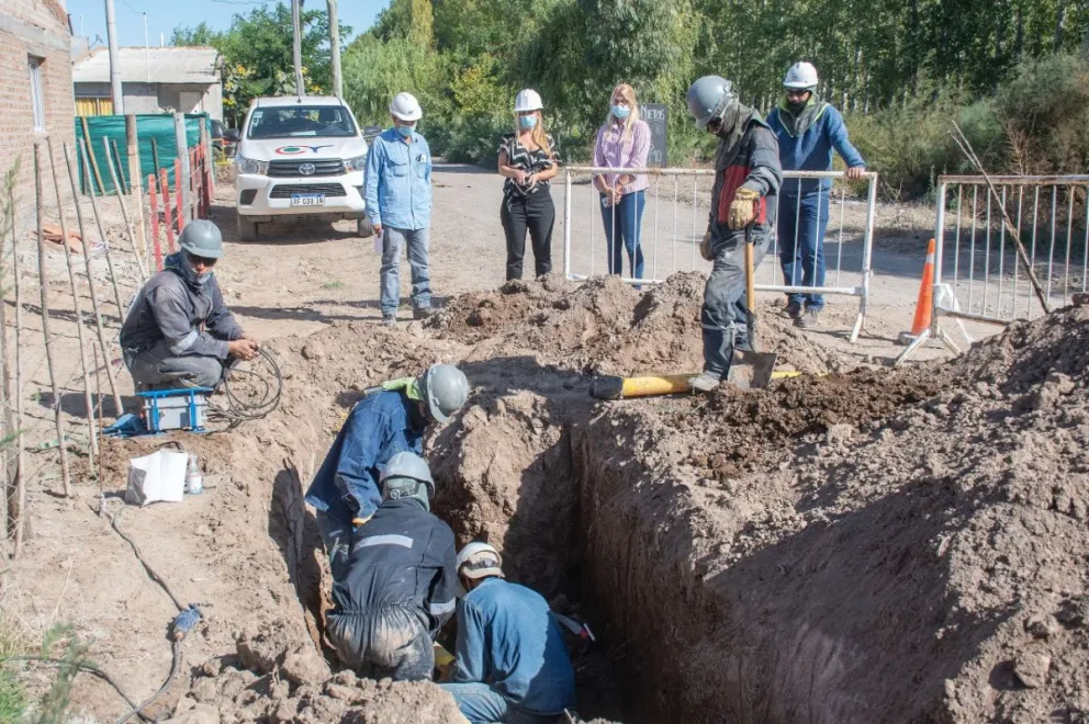 Cada vez falta menos: 500 familias tendrán servcio de gas en Chacra Monte 
