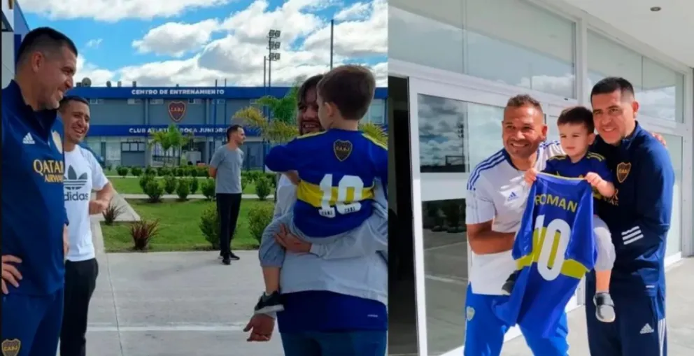 Boca: El gran gesto de Riquelme con un pequeño hincha xeneize