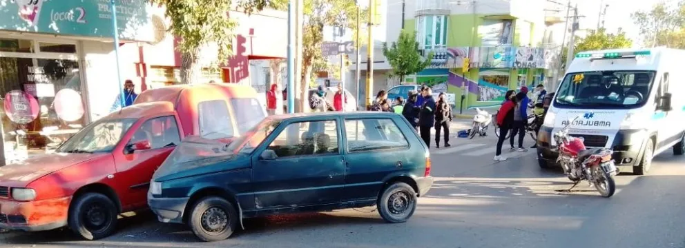 Heridos leves en un choque múltiple en San Juan y Mitre