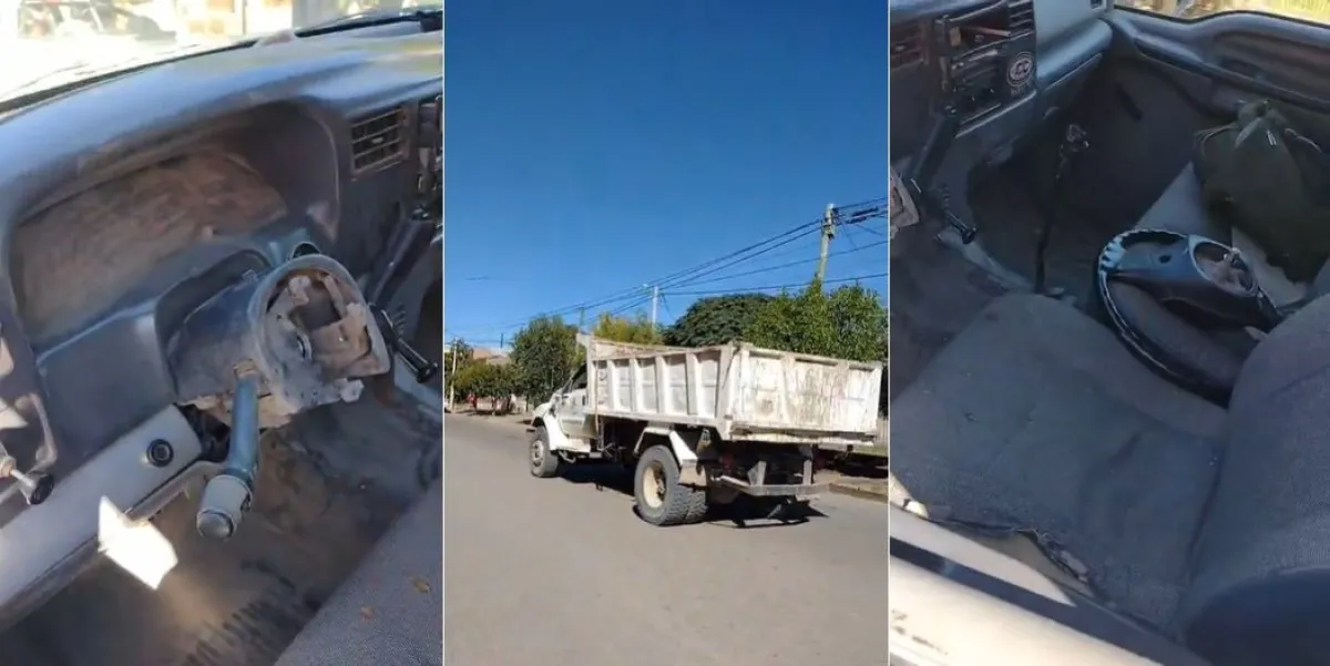 &iexcl;Un verdadero peligro! Se le sali&oacute; el volante a un cami&oacute;n municipal mientras circulaba