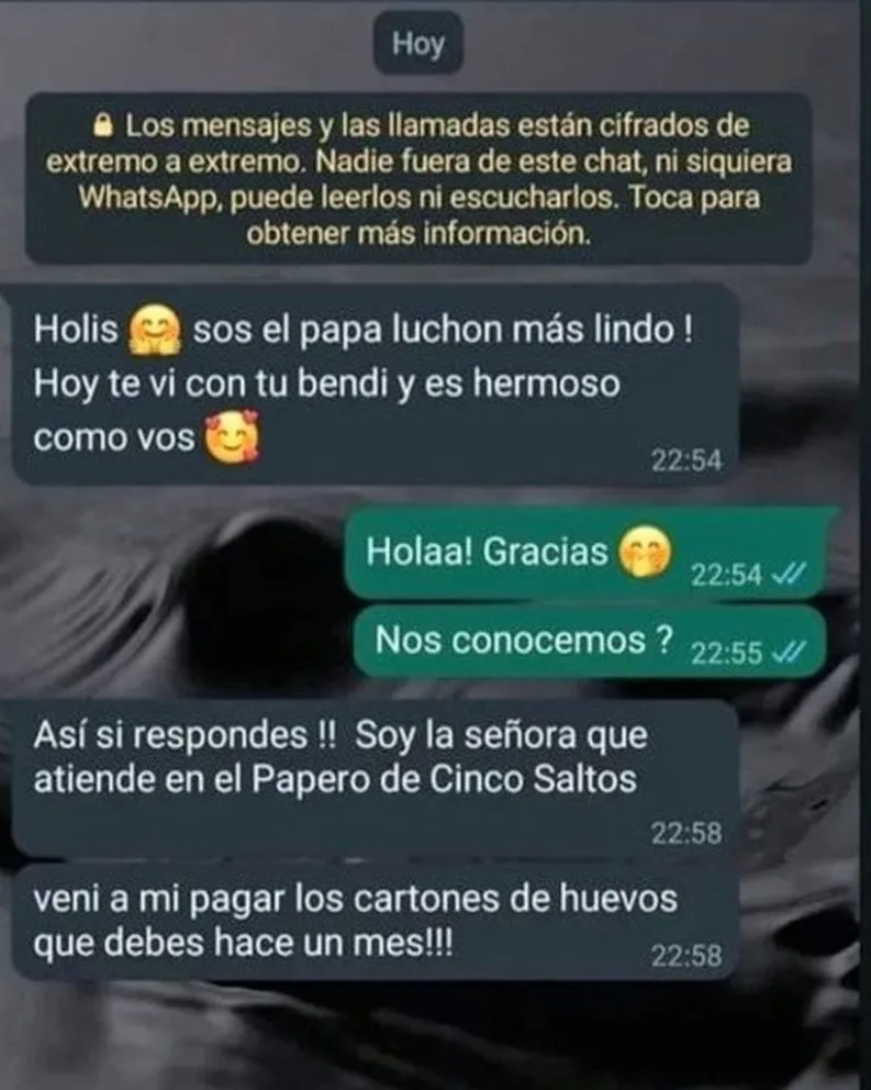 Con "piropos" hizo caer a un vecino que le debía dos cartones de huevo