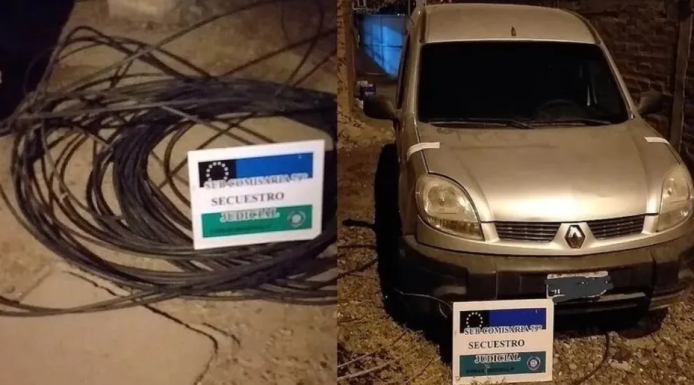 Los atraparon "con las manos en los cables" y terminaron presos