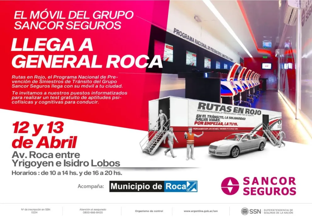 El móvil de Rutas en Rojo ya está en la ciudad: mira dónde podes encontrarlo y en qué horarios