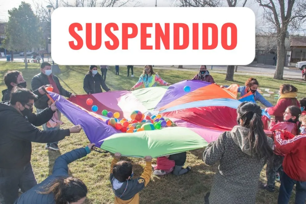 Malas noticias: por alerta climática, se suspendio la jornada de juegos para los más chicos 