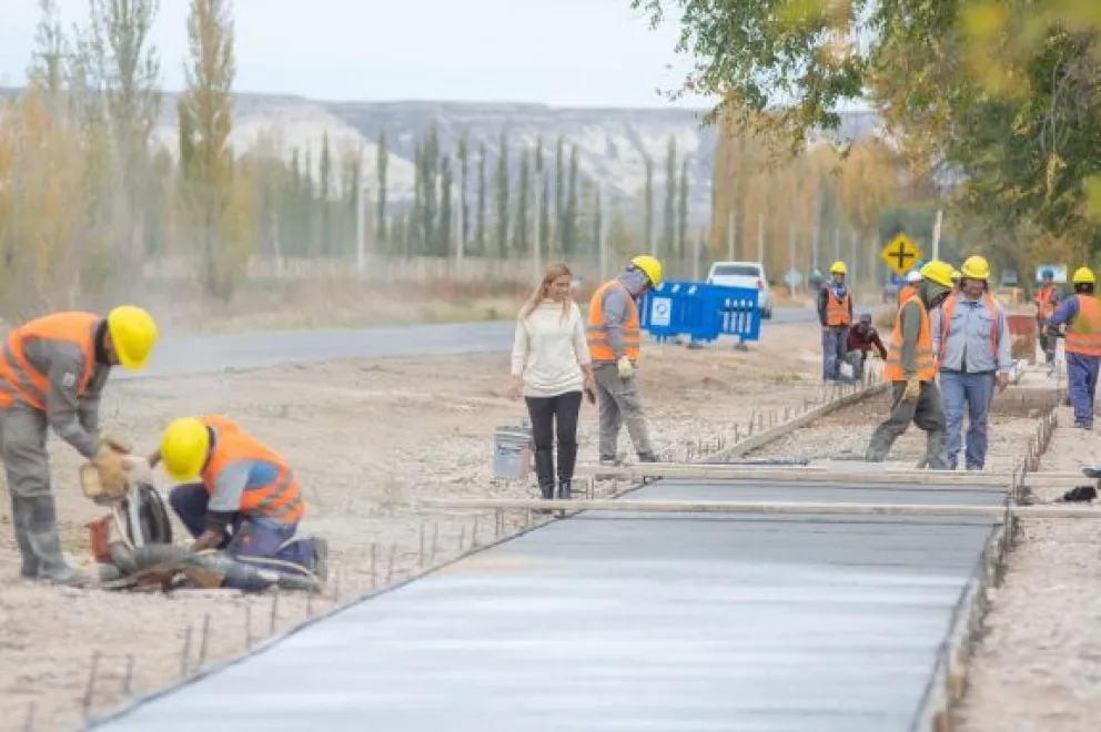 A solo 1000 metros de terminar la ciclovía en Ruta 6